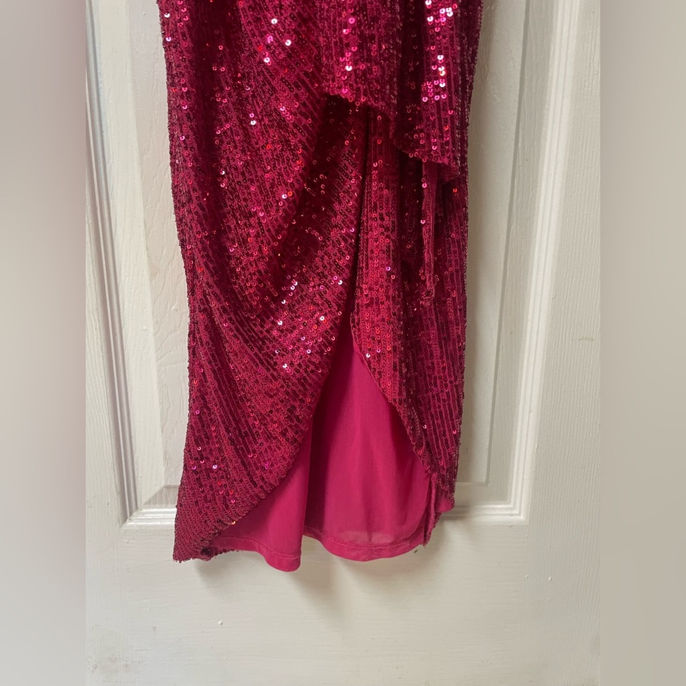 Saylor Dress Size XS XSmall Sequin Pink Halter Party Cocktail New NWT Prom Read - Picture 5 of 13